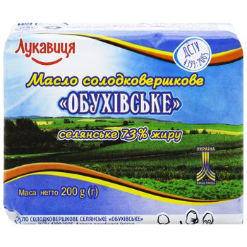 Lukavytsya Obukhivske Sweet Cream Butter 72.5% 200g - buy, prices for Auchan - photo 2