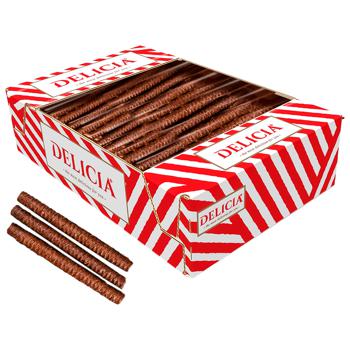 Delicia WafflesTubes with Coconut Flavor 500g - buy, prices for Chudo Market - photo 1