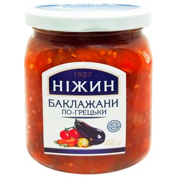 Nizhyn Greek Eggplant in Olive Oil 450g - buy, prices for Supermarket "Kharkiv" - photo 1