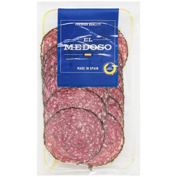 El Medoso Sliced Salami in Herbs and Greens Raw Cured Sausage 80g