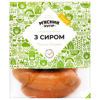 Сардельки Мясной Хутор вареные с сыром первый сорт - купить, цены на Auchan - фото 3