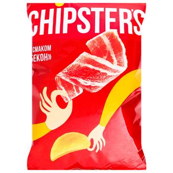 Чипси Chipster`s картопляні зі смаком Бекон 100г