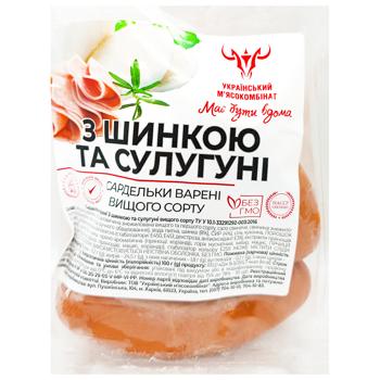 Ukrainskyi UM Sausages with Ham and Suluguni High Grade - buy, prices for COSMOS - photo 1