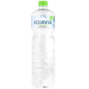 Вода Aquavia негазована джерельна природна лужна 1л