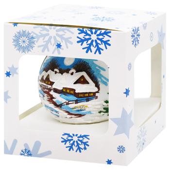 Шар ёлочный разноцветный стеклянный 1шт 85мм в ассортименте - купить, цены на - фото 8