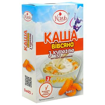 Каша овсяная Козуб продукт с курагой в пакетиках 5шт*40г - купить, цены на Чудо Маркет - фото 3