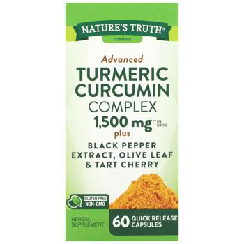 Куркума комплекс, Turmeric Curcumin Complex, Nature's Truth, 1500 мг, 60 капсул швидкого вивільнення (750 мг на капсулу) - купити, ціни на Біотус - фото 2