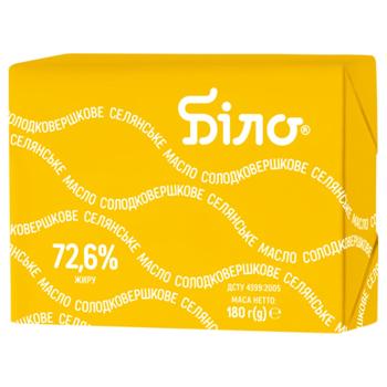 Bilo Selianske Sweet Cream Butter 72.6% 180g - buy, prices for Epicentr FOOD - photo 1