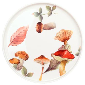 Bona Di Mushroom Glade Porcelain Plate 20.3x1.8cm