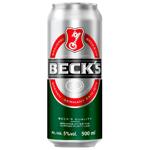 Пиво Beck's светлое 5% 0,5л