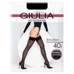 Giulia Emotion Nero Women's Stockings 40den 3/4s