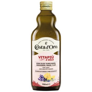Суміш рослинних олій Costa d'Oro рафінована 750мл