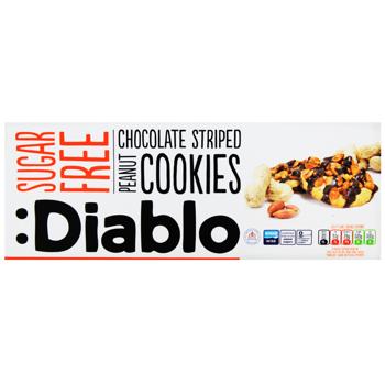Печенье Diablo с арахисом и шоколадной полоской без сахара 150г - купить, цены на - фото 3