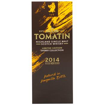 Віскі Tomatin Sherry Collection Manzanilla Edition 10 років 46% 0,7л - купити, ціни на WINETIME - фото 3