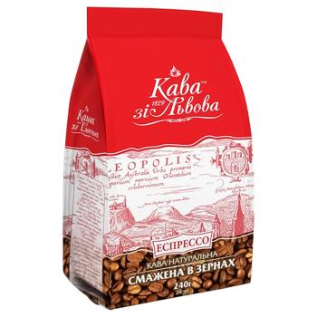 Kava zi Lvova Espresso Coffee Beans 240g - buy, prices for Auchan - photo 3