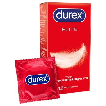 Durex Elite Lubricated Condoms 12pcs - buy, prices for COSMOS - photo 1