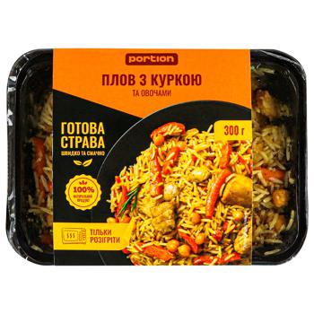 Готова страва Portion Плов з куркою та овочами 300г - купити, ціни на ЕКО Маркет - фото 1