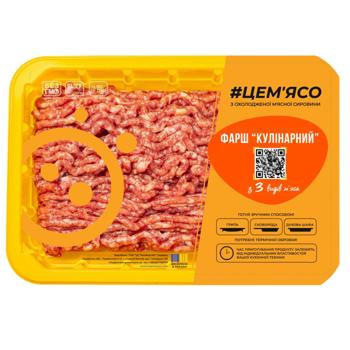 Фарш #ЦЕМ'ЯСО Кулинарный из 3 видов мяса охлажденный 400г - купить, цены на Auchan - фото 1