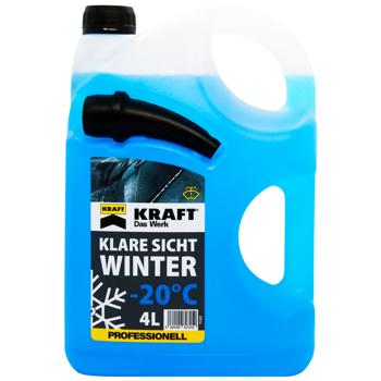 Омивач скла Kraft зимовий -20 4л - купити, ціни на МегаМаркет - фото 1