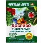 Удобрение кристаллическое Чистый Лист универсальное для комнатных растений 20г