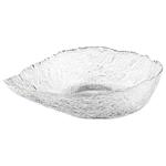 Ardesto Leaf Glass Transparent Salad Bowl 21.5cm