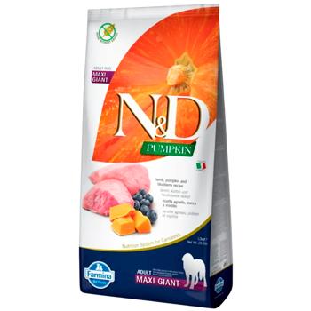 Корм сухий Farmina N&D Pumpkin з ягням, гарбузом та чорницею для собак гігантських порід 12кг