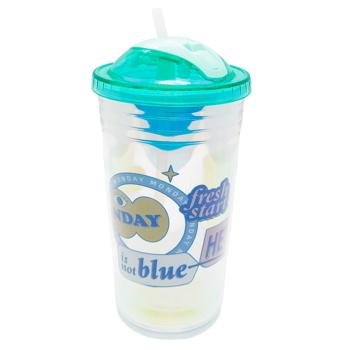 Glass with Lid 450 ml YD-22-16798