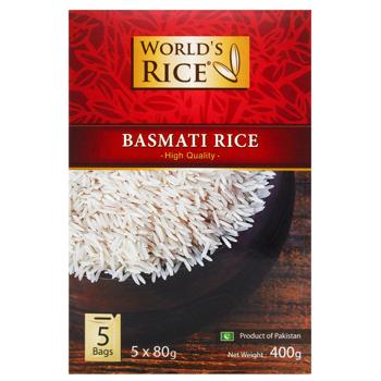 Рис World's Rice Басматі довгозернистий в пакетиках 400г - купити, ціни на Чудо Маркет - фото 2