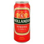 Hollandia Strong light beer 7.5% 0.5l