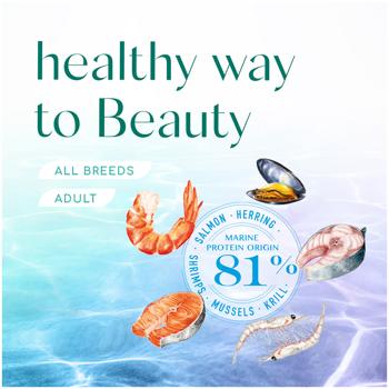 Optimeal Beauty Podium Dry Food with Seafood for Hair and Teeth Care of Adult Dogs of All Breeds 10kg - buy, prices for - photo 7