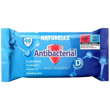 Naturelle Wet Wipes Antibacterial with D-panthenol 48pcs. - buy, prices for Za Raz - photo 1