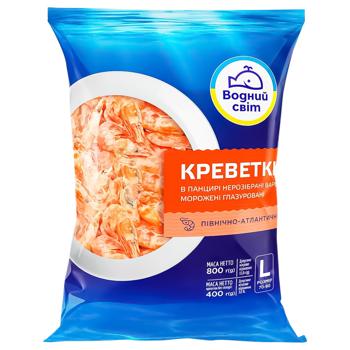 Vodnyi Mir Frozen Shrimp 800g - buy, prices for Ideal - photo 1