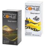 Чай чорний Трипільське Сонце Бергамот 1,8г*20шт