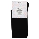 Siela High Ribbed Women's Socks s.36-39 Black