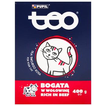 Корм сухой Teo с говядиной для кошек 400г - купить, цены на Таврия В - фото 2