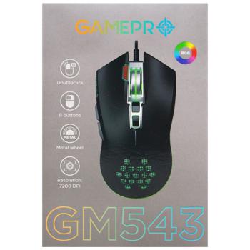 Миша GamePro Phoenix USB Black GM543 - купить, цены на Auchan - фото 1