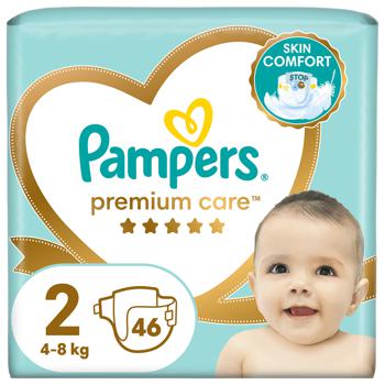 Подгузники Pampers Premium Care Mini 2 4-8кг 46шт - купить, цены на METRO - фото 1