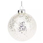 Silver Christmas Ball 8cm