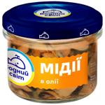 Мидии Водний Світ соленые в масле 170г