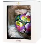 Rizdviani Istorii Petrykivka Flower Fantasy Christmas Tree Ball 10cm