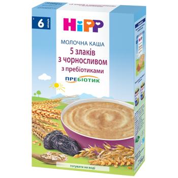 Каша HiPP 5 злаків молочна з чорносливом та пробіотиками 250г - купити, ціни на - фото 3