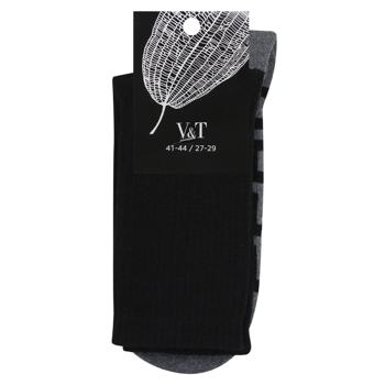 V&T Boss Men's Socks s.27-29 Black - buy, prices for NOVUS - photo 1