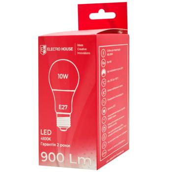 Лампа Electro House светодиодная A60 10W 4100K 220V E27