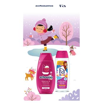 Набір подарунковий Шампунь-бальзам Schauma Kids 250мл + Гель для душу Fa Kids для дiвчаток 250мл - купити, ціни на Auchan - фото 3