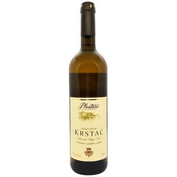 Plantaze Crnogorski Krstac White Dry Wine 13.5% 0.75l - buy, prices for Vostorg - photo 1