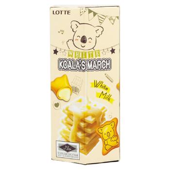 Печиво Lotte Koala's March з білим молочно-сирним кремом 37г - купити, ціни на Grono - фото 1