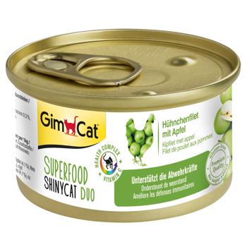 Вологий корм для котів GimCat Superfood 70 г (курка та яблуко) - купити, ціни на - фото 1