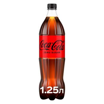 Напиток газированный Coca-Cola Zero 1,25л - купить, цены на Идеал - фото 1