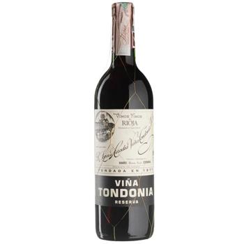 Вино Vina Tondonia Reserva червоне сухе 13% 0,75л - купити, ціни на Восторг - фото 1