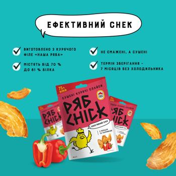 RyabChick Dried Chicken Fillet Slices with Pepper and Paprika 30g - buy, prices for COSMOS - photo 4